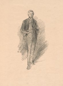 Studie: Joseph Pennell af James Abbott McNeill Whistler