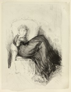 Studie: Maud Siddende af James Abbott McNeill Whistler