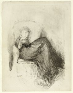 Studie: Maud Siddende af James Abbott McNeill Whistler