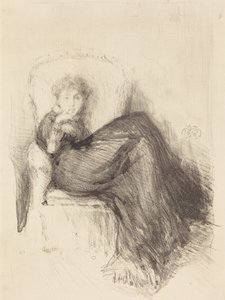 Studie: Maude siddende af James McNeill Whistler