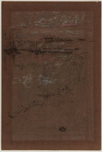 Solnedgang, i rødt og brunt af James Abbott McNeill Whistler