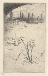 Swan og Iris af James Abbott McNeill Whistler