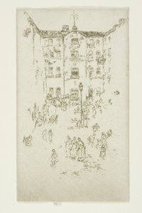 Gården, Bruxelles af James Abbott McNeill Whistler