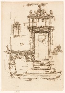 Døren til kapellet, Montrésor af James McNeill Whistler
