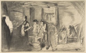Smedjen, fra "En serie på seksten raderinger med scener fra Themsen og andre motiver" af James McNeill Whistler