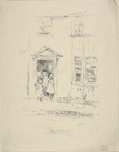 Den lille døråbning, Lyme Regis af James Abbott McNeill Whistler