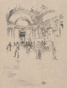 Den Lange Galleri, Louvre af James McNeill Whistler