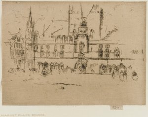 Markedet, Brugge af James Abbott McNeill Whistler
