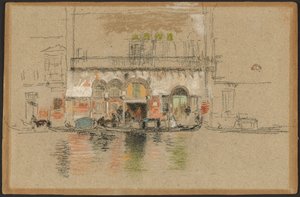 Paladset; hvid og pink af James Abbott McNeill Whistler