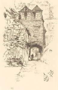 Præstens hus, Rouen af James Abbott McNeill Whistler