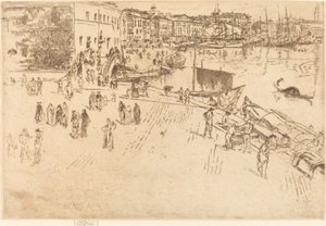 The Riva, No.I af James Abbott McNeill Whistler