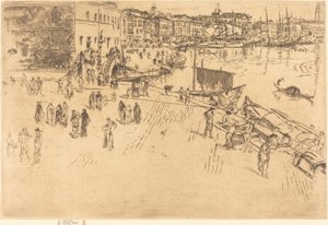 The Riva, No.I af James Abbott McNeill Whistler