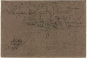 Riva, Venedig af James McNeill Whistler