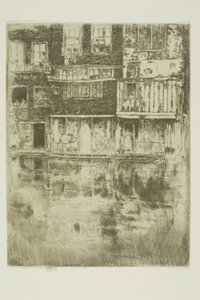 The Square House, Amsterdam af James Abbott McNeill Whistler