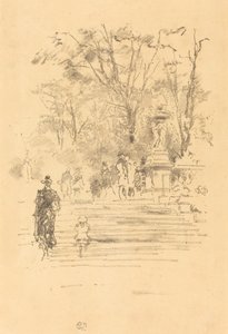 The Steps, Luxembourg af James Abbott McNeill Whistler