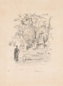 The Steps, Luxembourg af James Abbott McNeill Whistler