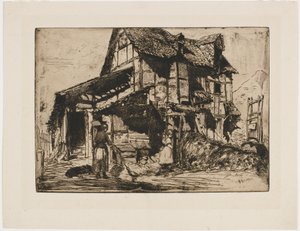 Den usikre bolig. En af de tolv ætsninger fra naturen. (Det franske sæt) af James Abbott McNeill Whistler