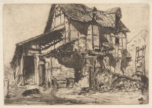 The Unsafe Tenement, fra det franske sæt (Douze Eaux-Fortes d af James Abbott McNeill Whistler