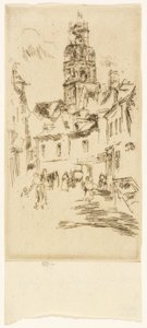 Saint Antoine Tower, Loches af James Abbott McNeill Whistler