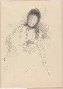 Ufærdig skitse af Lady Haden af James Abbott McNeill Whistler