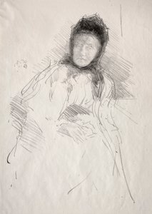 Ufærdig skitse af Lady Haden af James McNeill Whistler