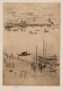 Opretstående Venedig af James Abbott McNeill Whistler