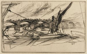 Vauxhall Bridge af James Abbott McNeill Whistler