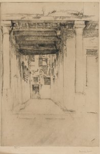 venetiansk domstol af James Abbott McNeill Whistler