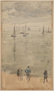 Violet [note?]... Fiskerbådenes tilbagevenden af James McNeill Whistler