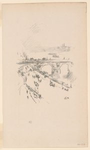 Waterloo Bridge af James Abbott McNeill Whistler