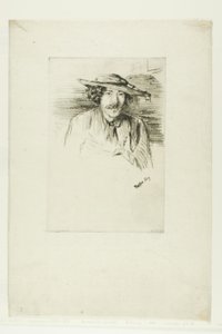 Whistler med en hat af James Abbott McNeill Whistler