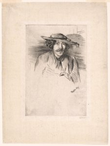 Whistler med en hat af James Abbott McNeill Whistler