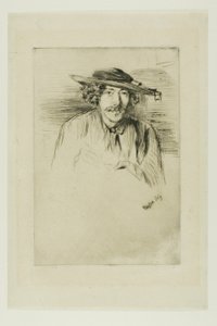 Whistler med en hat af James Abbott McNeill Whistler