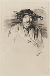 Whistler med hat af James Abbott McNeill Whistler