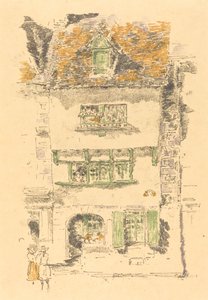 Det gule hus, Lannion af James Abbott McNeill Whistler