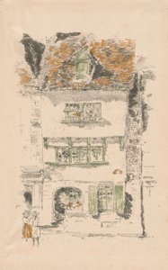 Det gule hus, Lannion af James Abbott McNeill Whistler