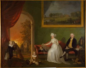 Portræt af Robert Mynors og hans familie, 1797.