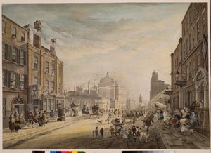 Udsigt mod Hanover Square Viser Holles Street, London, 1773-1791
