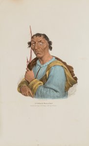 En berømt Ottowa-høvding, fra The Aboriginal Portfolio af James Otto Lewis