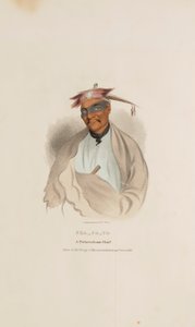 CHA-CO-TO, en Pottowattomie-høvding, fra The Aboriginal Portfolio af James Otto Lewis