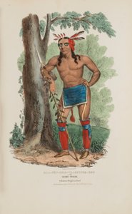 KAA-NUN-DER-WAAGUINSE-ZOO eller bærplukkeren; en berømt chippewa-høvding, fra The Aboriginal Portfolio