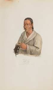 KE-WA-DIN eller Nordvinden; En Chippeway-høvding, fra The Aboriginal Portfolio
