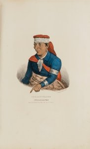 KEE-O-TUCK-KEE; En Pottowattomie-høvding, fra The Aboriginal Portfolio af James Otto Lewis