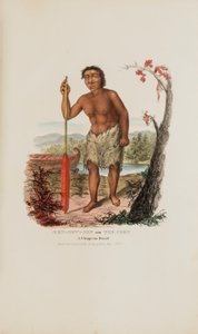 MEN-DOW-MIN eller Majsen; en chippewa-dværg, fra The Aboriginal Portfolio af James Otto Lewis