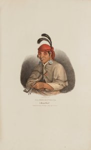 NA-SHE-MUNG-GA, en Miami-høvding, fra The Aboriginal Portfolio