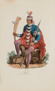RICHARDVILLE; En Miami-høvding, fra The Aboriginal Portfolio af James Otto Lewis