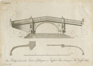 Chillington Park - Bridge: gravering, nd [c 1789] (tryk)