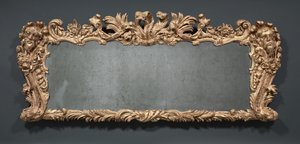 Overkappe spejl, ca. 1740 af James Pascall