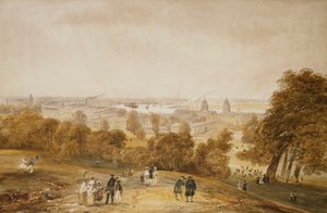 Udsigt over London fra Greenwich,