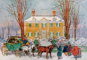Longfellow House, Cambridge, Massachusetts, USA, c1700-tallet 1921.